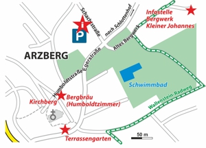 Orientierungskarte Arzberg